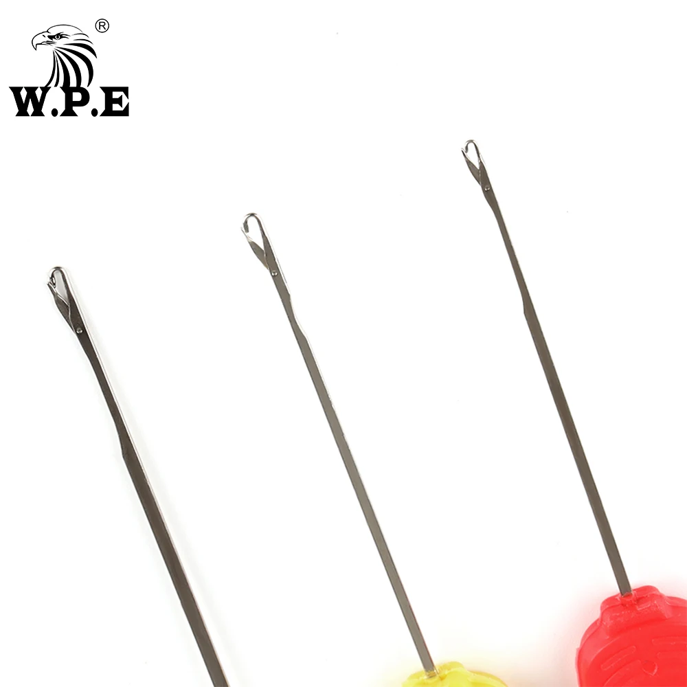 W.P.E-accesorios para herramientas de pesca, juego de agujas Boilie, herramienta de taladro de Baiting inoxidable, aguja Stringer, artículos de pesca de carpa, 4 Uds./1 Juego - imagen 5