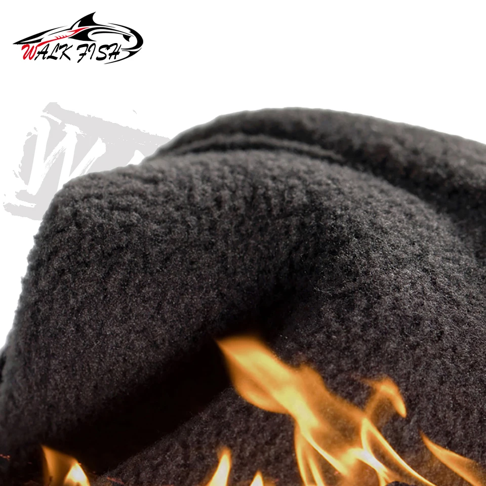 WALK FISH-guantes de pesca de invierno para deportes al aire libre, 2 dedos, cálidos, antideslizantes, resistentes al agua, para ciclismo y pesca, 1 par - imagen 5