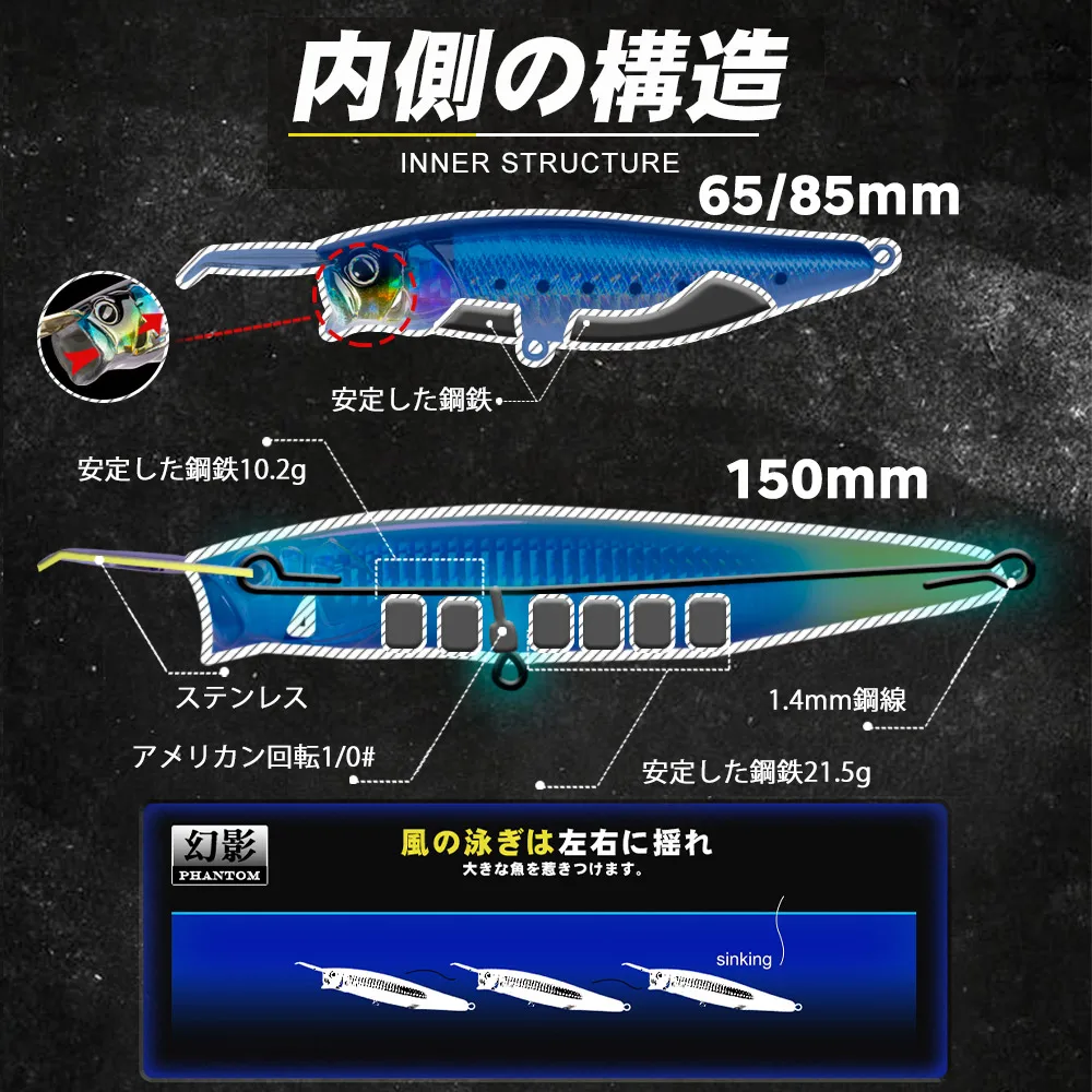 Popper D1 – Señuelo flotante de superficie para pesca deportiva - imagen 4