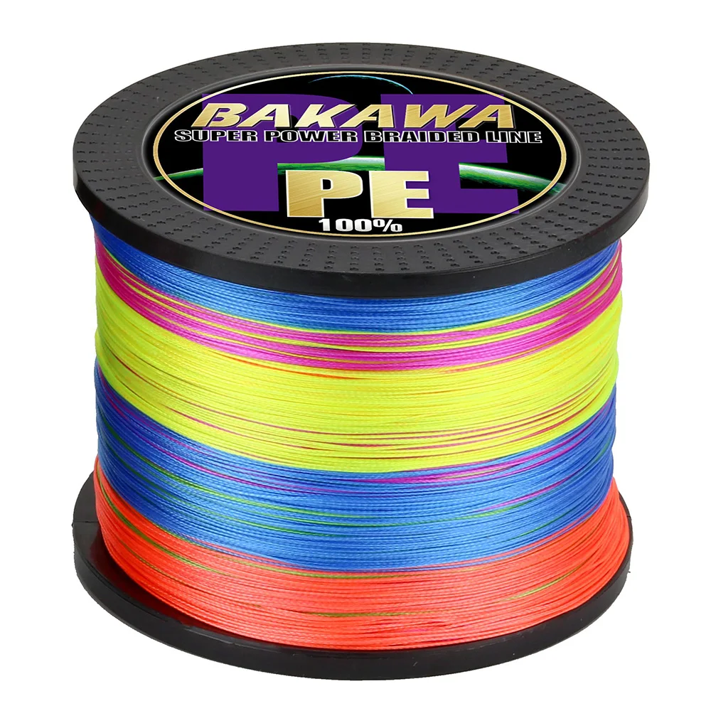 BAKAWA 8 hebras 1000M 500M 300M hilo de pescar trenzado multifilamento Pesca carpa tejido súper fuerte mar agua salada extremo 100% PE - imagen 5