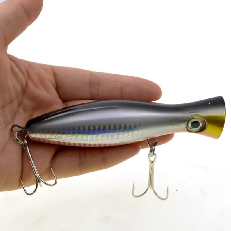 Señuelo popper para pesca de mar, aparejos de pesca de atún wobbler, 12cm, 42g, 1 unidad - imagen 2