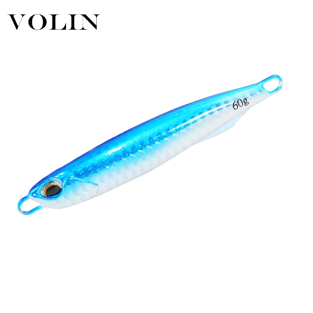 VOLIN-cuchara de Jigging Matel, señuelo de Pesca de Mar, aparejo de cebo Artificial, 40g, 60g, nuevo - imagen 3