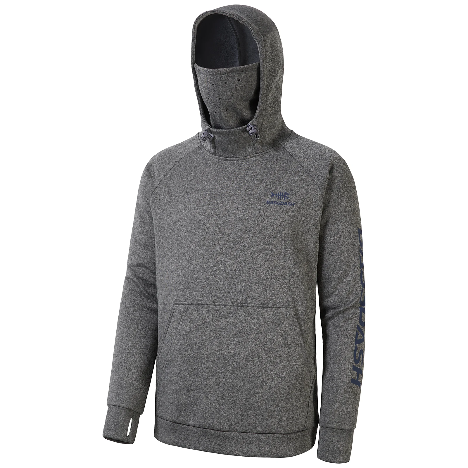 Bassdash-Sudadera con capucha de lana de pesca para hombre, polaina de cuello, resistente al agua, rendimiento, caza, FS18M
