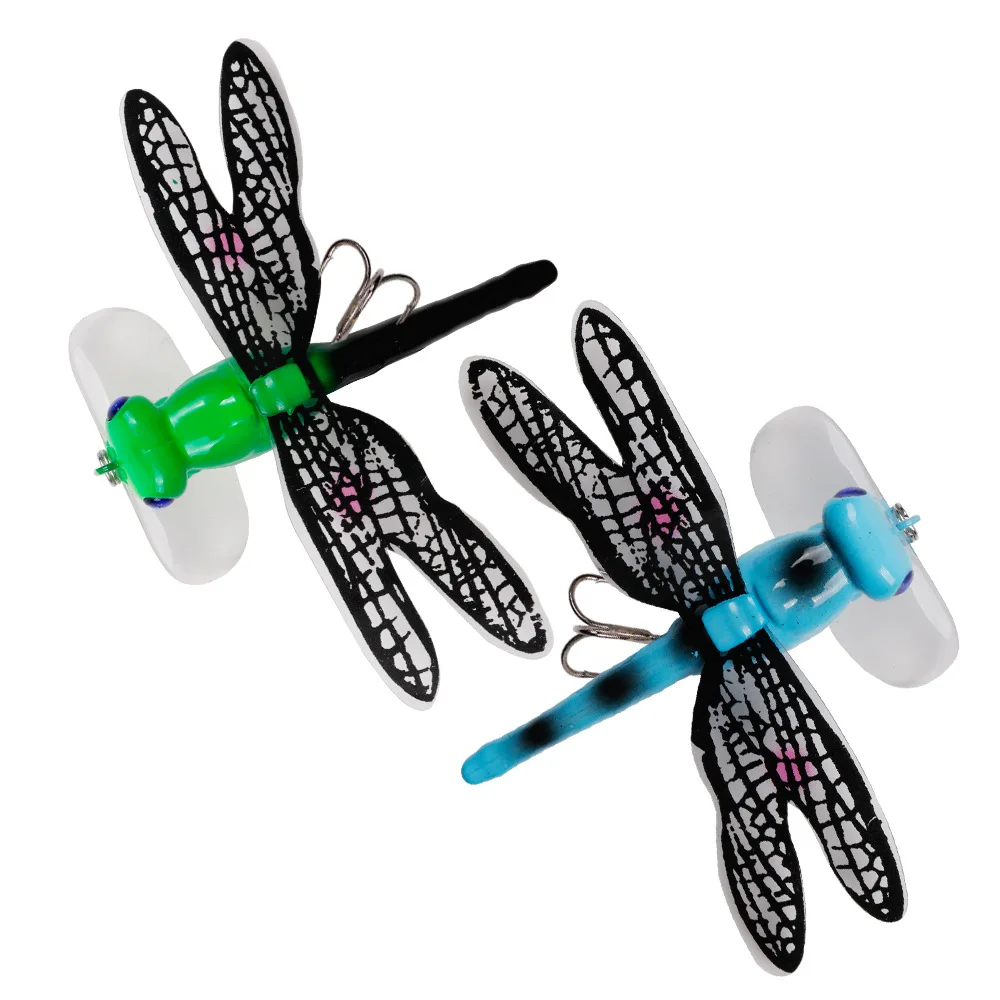 Topwater-Cebo de libélula Artificial, señuelo de pesca con mosca, accesorios de simulación, 6g, 75mm, 1 ud. - imagen 5