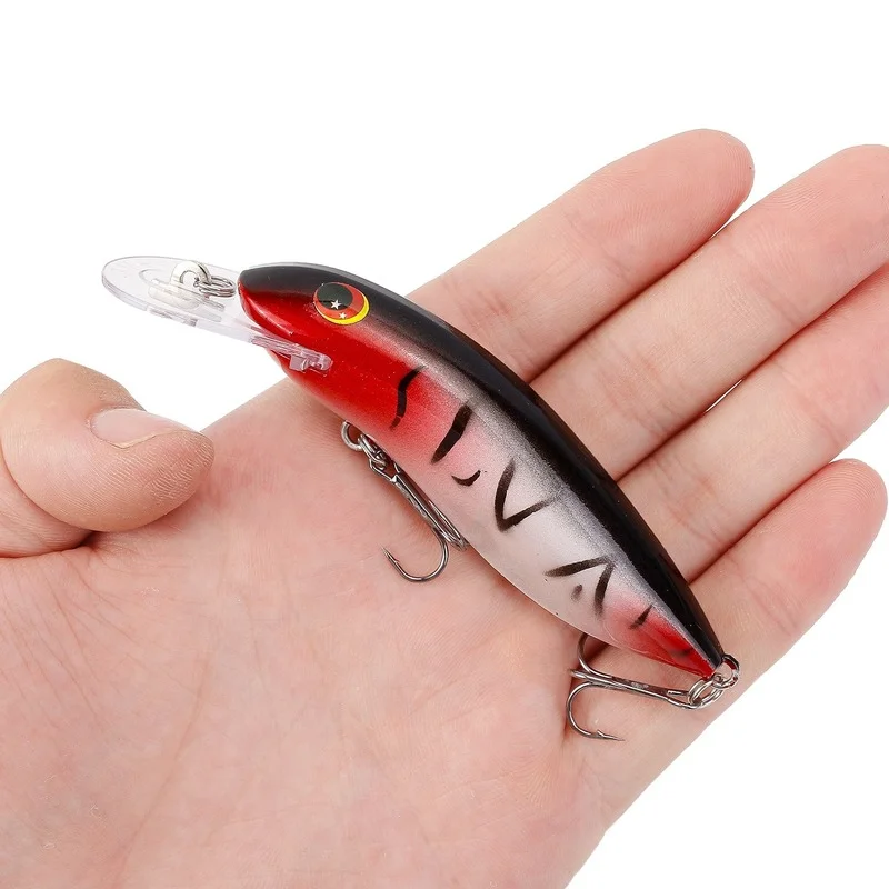 Señuelo de pesca de pececillos, cebo Artificial duro flotante, Crankbait, Lucio, trucha, Wobblers de aguas profundas, aparejos de pesca, 10,5 cm, 13,4g, 1 piezas - imagen 3