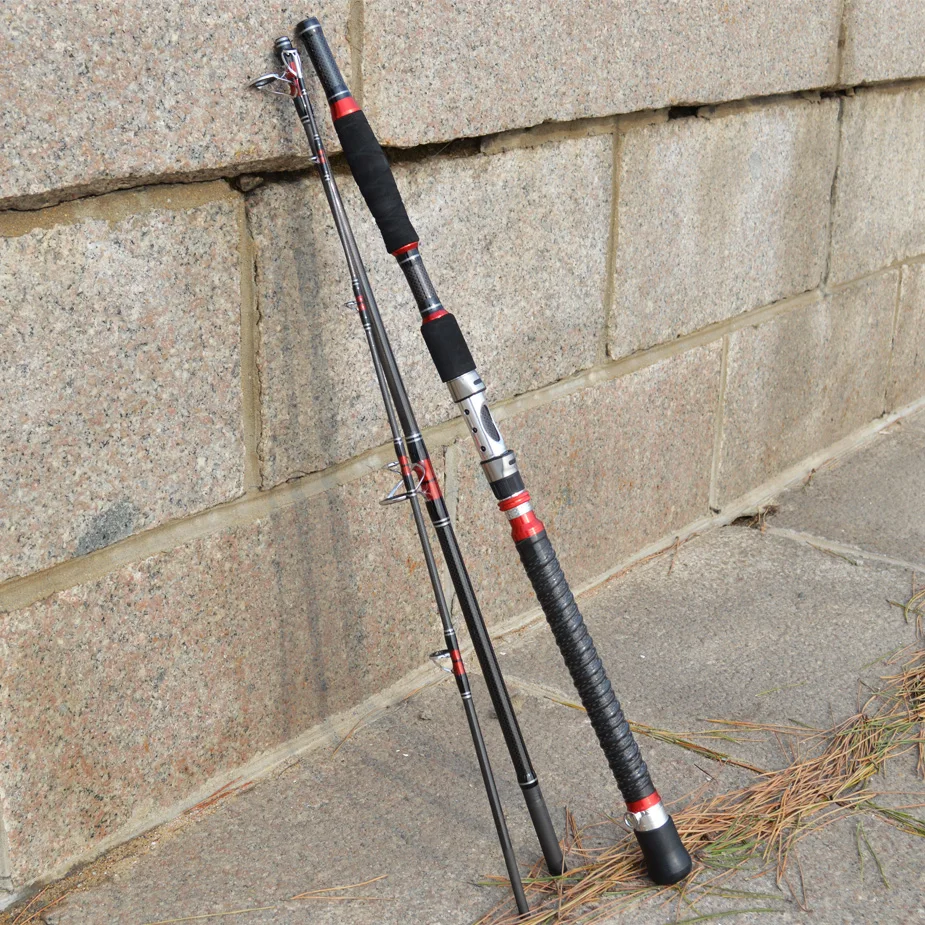TOMA-caña de pescar giratoria de fibra de carbono, 30 toneladas, 1,8 M, 1,95 M, 2,1 M, 30-50LB - imagen 5