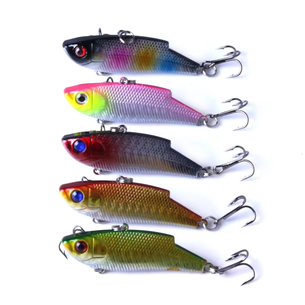 Señuelo de pesca Vib de tiro largo, 1 piezas, 5,5 cm, 9,5g, pececillo que se hunde, vibrador, Wobblers, Swimbait, cebos artificiales para Crankbaits de lubina - imagen 5