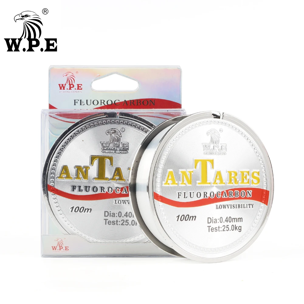 W.P.E-sedal de pesca recubierto de fluorocarbono, 0,20mm-0,60mm, 100m, 10KG-41KG, fibra de carbono, suministros de pesca de carpa - imagen 3