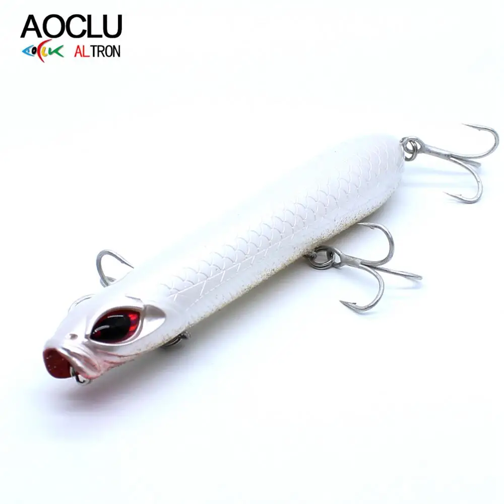 AOCLU-Pencil Hard Bait, Topwater Surface Walk the Dog, Crank Popper, señuelo de pesca, Bass Fresh Salt Wobbler, Tackle 120mm, 22,5G - imagen 5