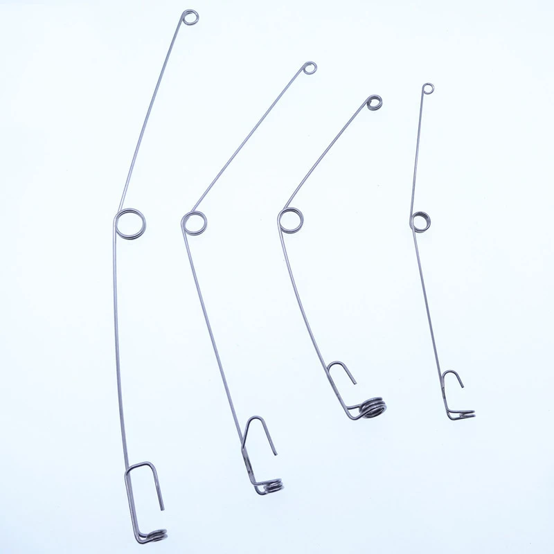 Dispositivo de pesca automático de acero inoxidable, 5 piezas, aparejos de pesca universales, gancho de eyección de resorte - imagen 2