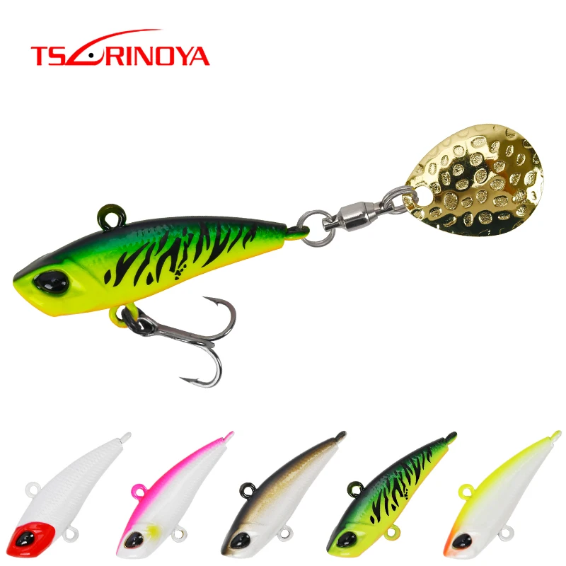 TSURINOYA-Juego de Señuelos de Pesca giratorios MT, 5 unidades, Wobblers, Swimbait, 12g, 17g, lápiz, lentejuelas, vibración, Stickbait de Metal - imagen 3