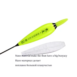 Nano bobber para pesca en roca, boya de lance lejano y fondo