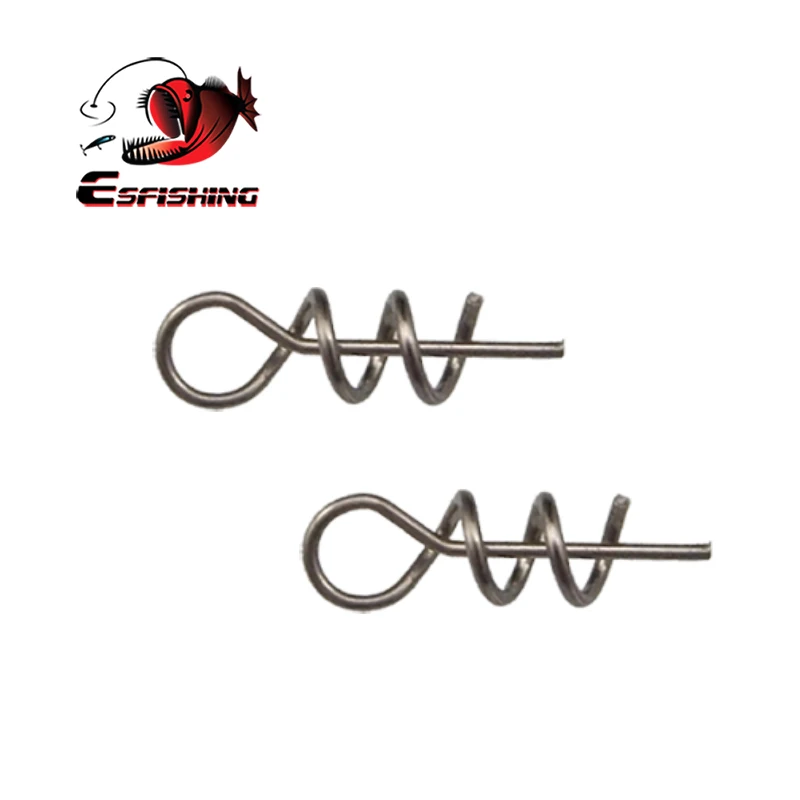 KESFISHING 50 Uds 40,35, 25mm conector de anzuelo de pesca para señuelo suave cebo resorte Pin de centrado pestillo fijo aguja tornillo de bloqueo giratorio - imagen 3