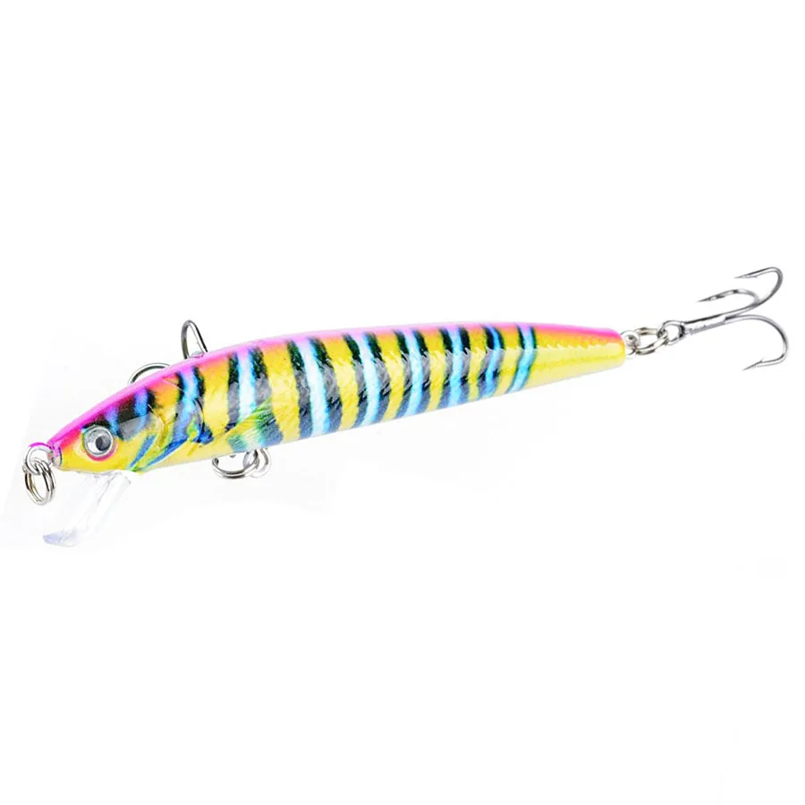 Señuelo de Pesca Minnow Topwater, cebo duro Wobblers para Trolling Jig Bait Crankbait, carpa lubina rayada, aparejos de Pesca Swimbait - imagen 4