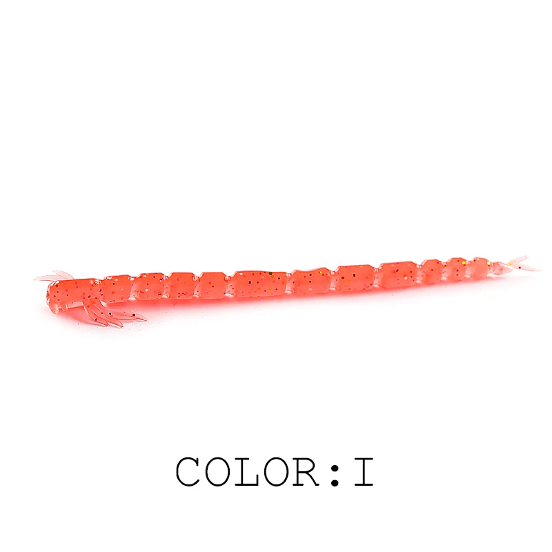 2021 nuevo supercontinente sangre teez larva cebo suave Luya cebo suave loco 55mm/80mm larva oscilante - imagen 2