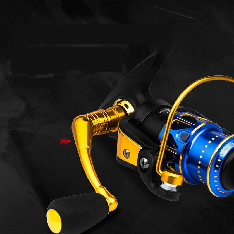 Carrete giratorio De línea poco profunda, 2000s, 2500: 1, Ratio De engranaje 7 + 1 BB, bobina De Pesca en roca, 6KG De arrastre máximo, rueda De Pesca - imagen 5