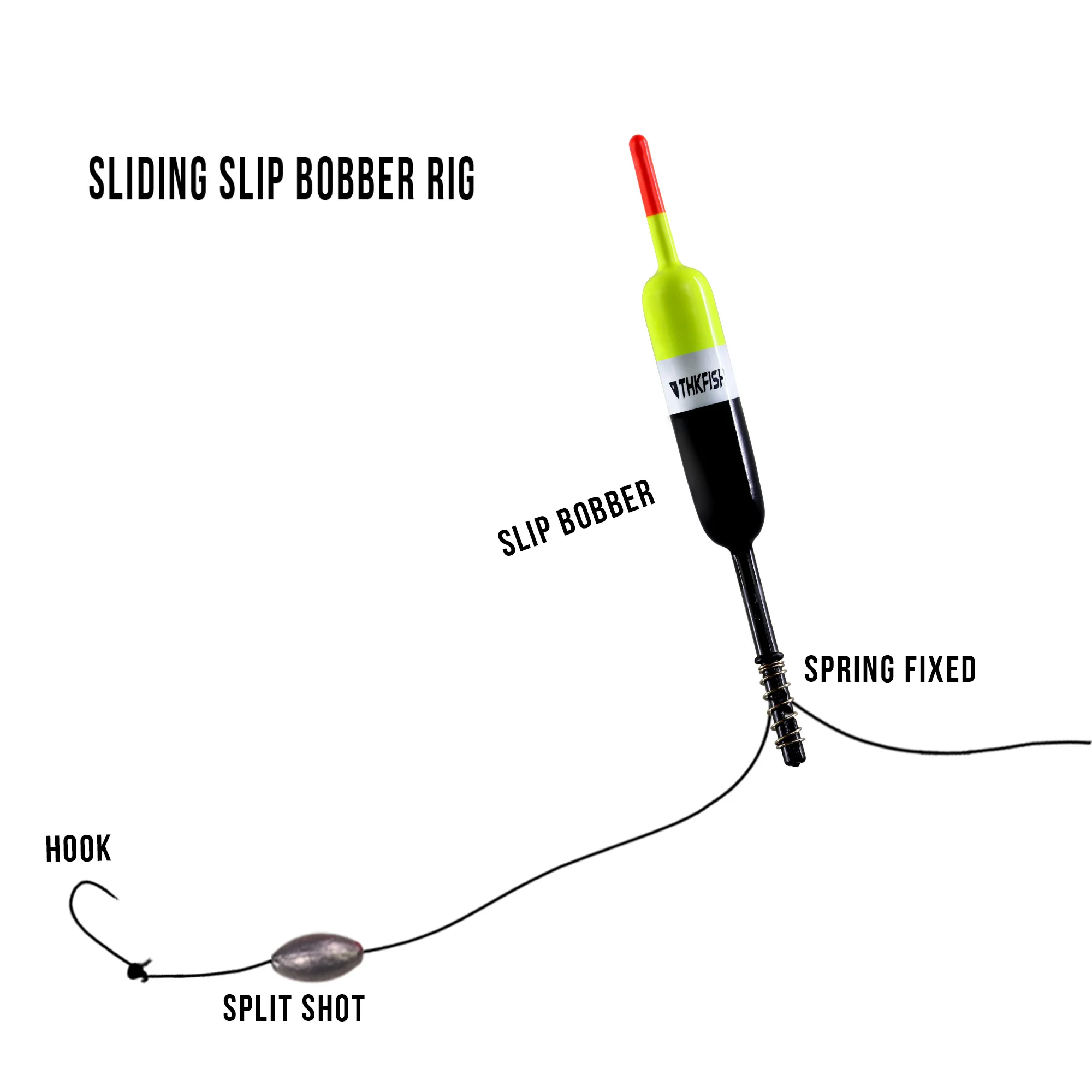 Thkfish-バルサウッドフィッシングフロート、スリップボバー、クラッピーベース用ブイ、シーフィッシングブイボバー、1.5 "、2.5" 、2個、5個 - imagen 5