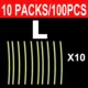 10packs Yellow L