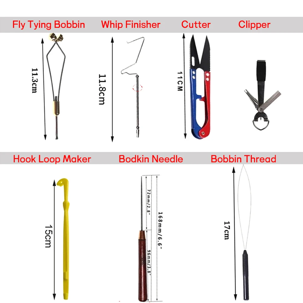 7pcs fly tying tools