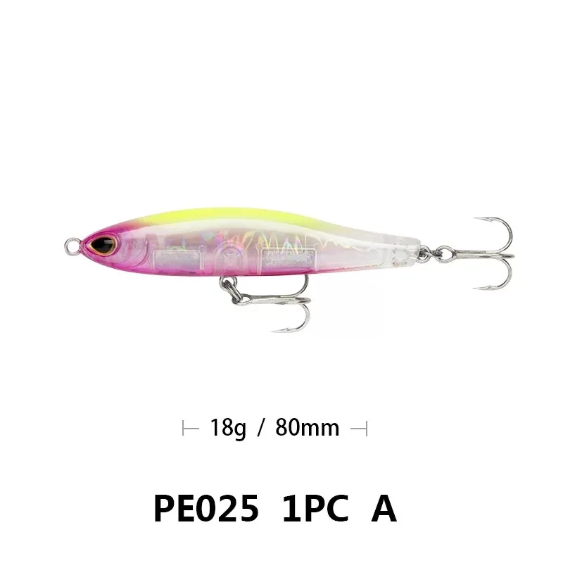 Señuelo de lápiz para Pesca, cebos duros de 8cm y 16g, Minnow, peces de hielo, aparejos de Pesca japoneses, productos Whopper Swimbait, lubina de invierno, nuevo - imagen 4