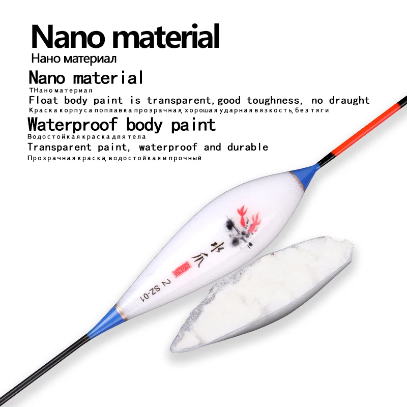 Kit Flotadores Nano Bobber con tubos y sedal para agua dulce - imagen 4