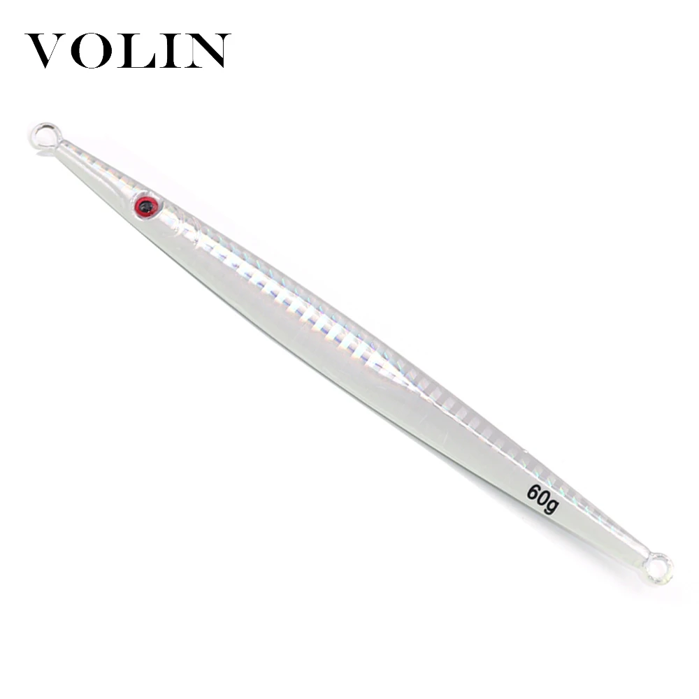 VOLIN-señuelo duro de pesca de Metal, plantilla de Metal para agua salada, isca Artificial, 60g, 80g, nuevo modelo, 1 ud. - imagen 2