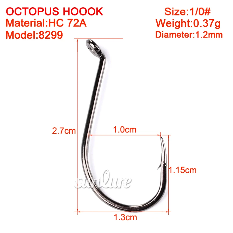 Gancho de púas grande de aleación de acero de alto carbono para pesca en agua salada, lancha de pesca en lago, océano, Japón, 10-20 piezas - imagen 2