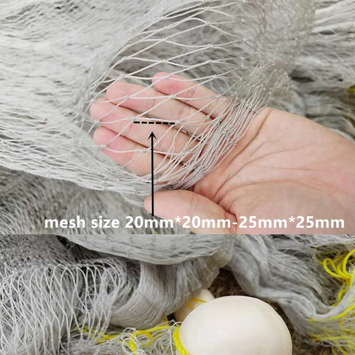 POUI COME DREAM Red De Pesca De nailon multifilamento suave Rede De Pesca De mar o río, malla De 20mm-25mm, profundidad 2m-6m, longitud 9m-19m - imagen 3
