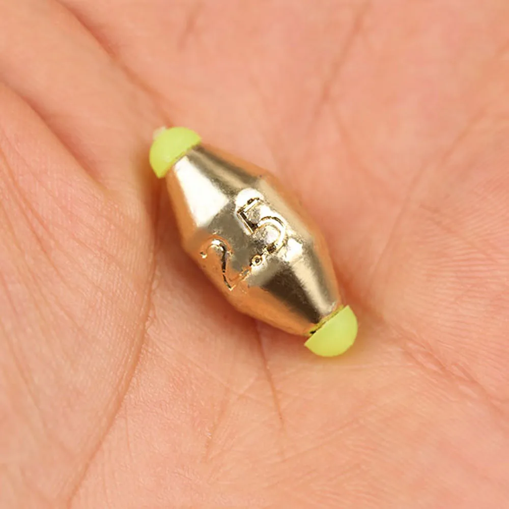 Plomos de pesca de cobre de descenso rápido, 50 piezas, 1,8g, 3,5g, 5g, 7g, 10g, pesas ovaladas, accesorios de aparejo dividido de latón - imagen 4