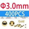 400PCS 3.0mm Gold