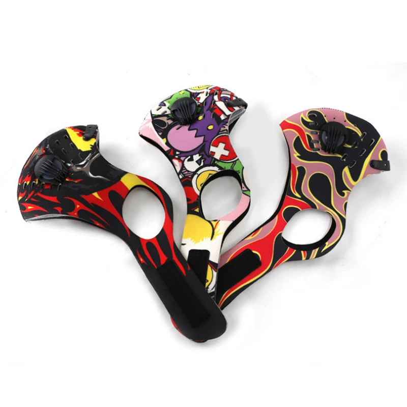 Mascarilla de ciclismo reutilizable con filtro, máscara facial antipolvo de carbón activado, bloque de filtración de 5 capas Pm 2,5 - imagen 3