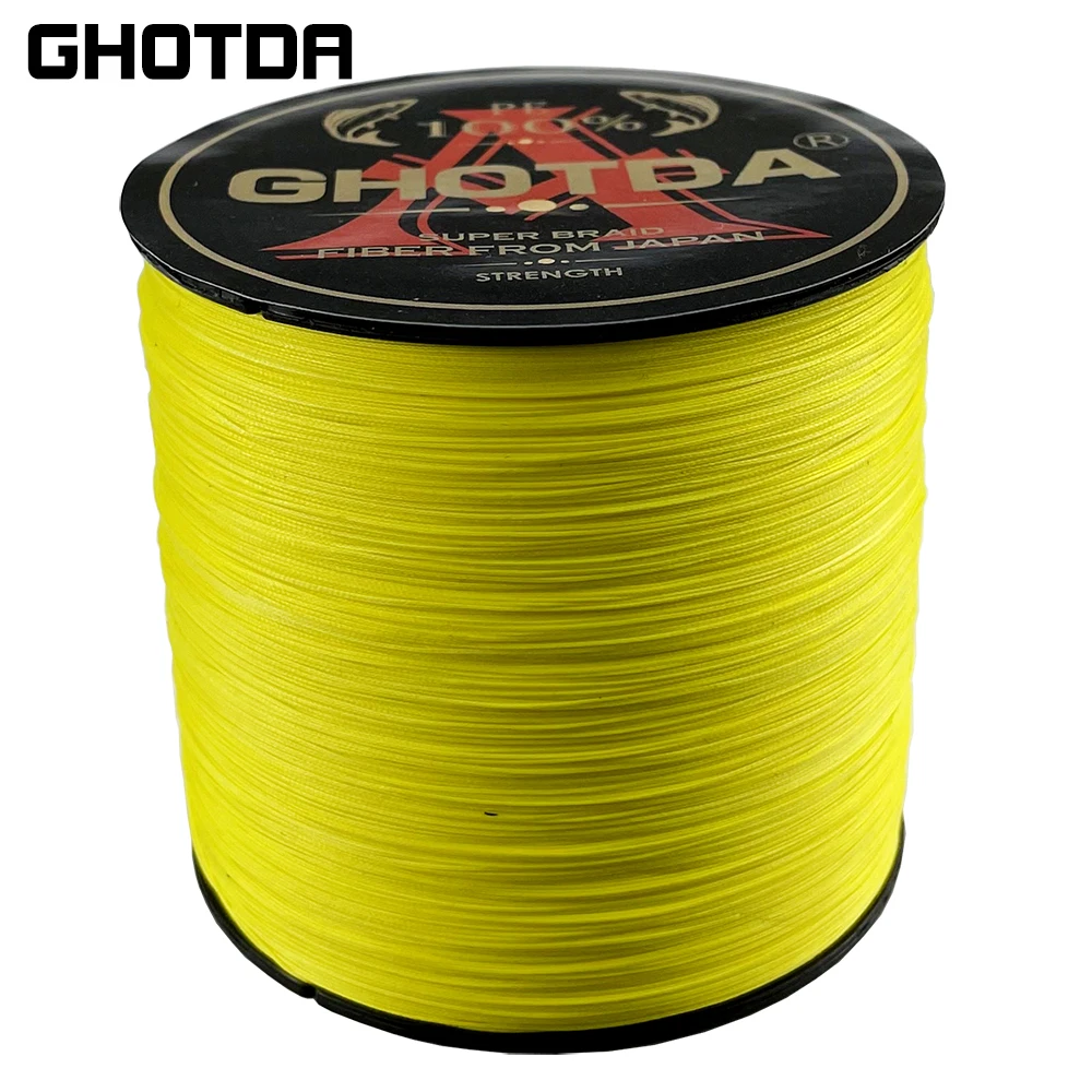 GHOTDA-Hilo de pesca trenzado, 300M, 9 hebras, 20-100LB, multifilamento, línea de pesca superfuerte, material japonés, Multicolor - imagen 3