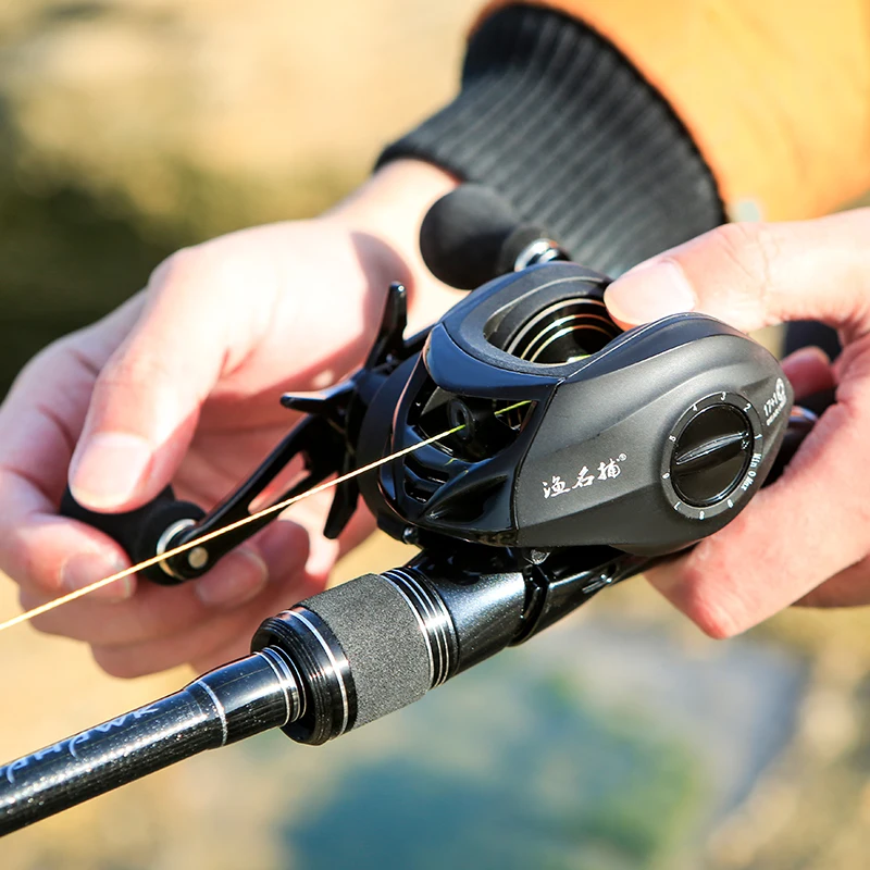 Carrete de pesca de agua dulce y salada, sistema de freno magnético, alta velocidad 6,3: 1, 18BB, 8kg de potencia de arrastre - imagen 4