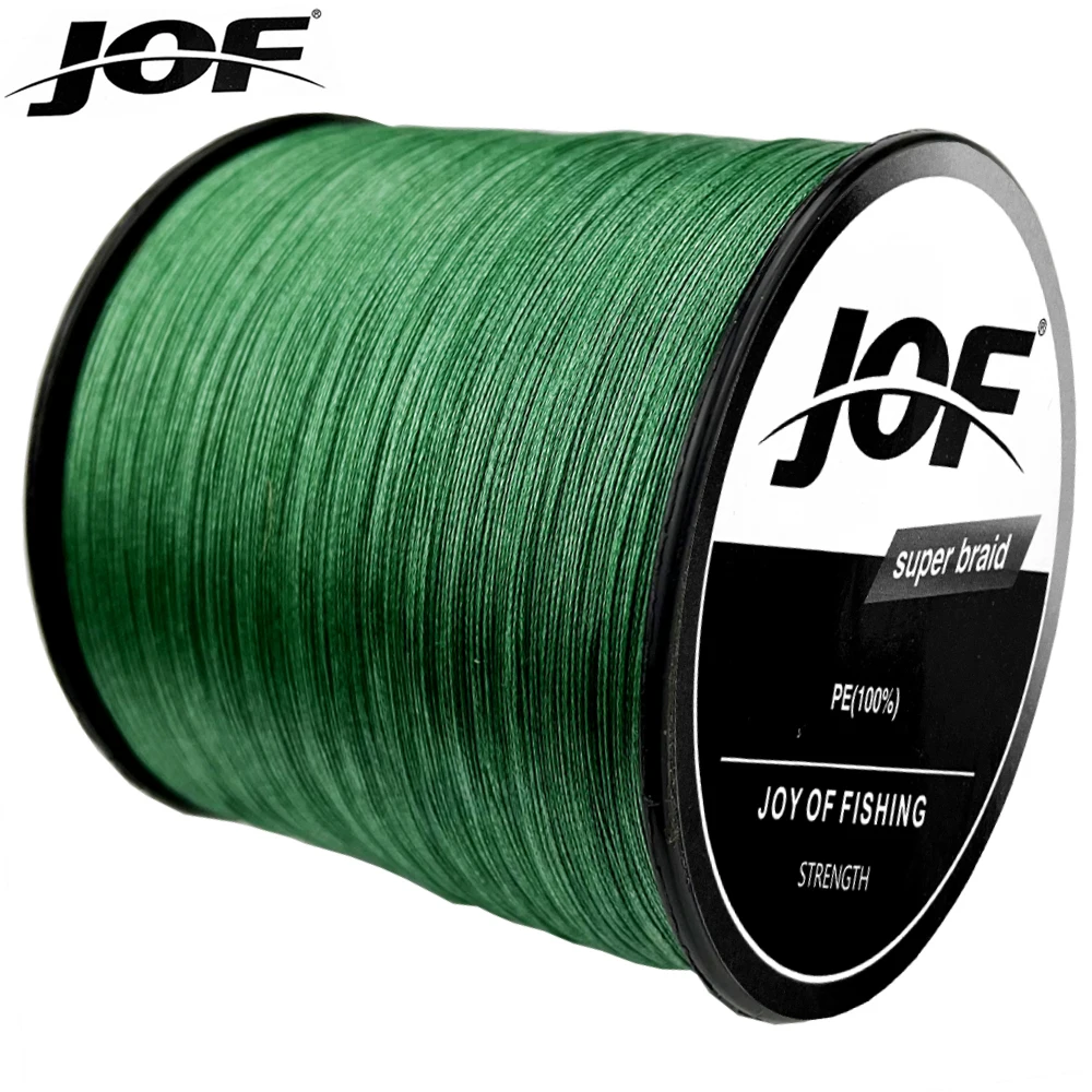 JOF 300M 12 hebras 9 hebras súper fuerte hilo de pescar de PE trenzado hilo multifilamento teje 20LBS-120LBS - imagen 4