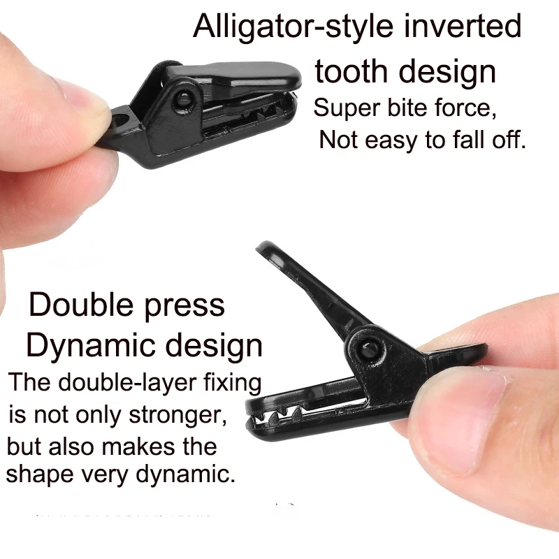 Toldos de plástico para tienda de campaña, pinzas de cocodrilo, juego de lona, herramienta de supervivencia para senderismo, 10 piezas - imagen 3