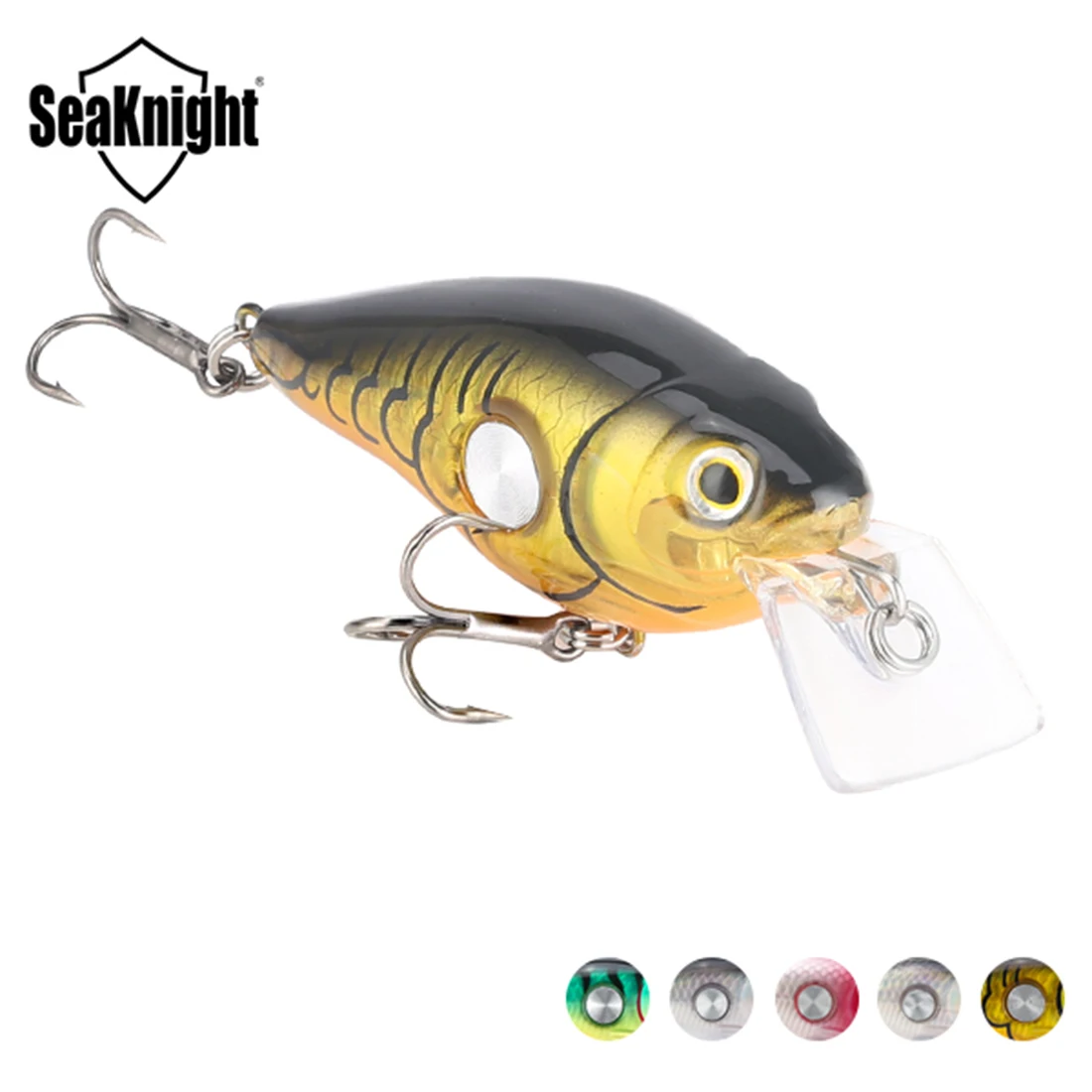 SeaKnight SK003 señuelo de pesca Crankbait 1 pieza 10g 55mm 1,8-3,9 M señuelo de pesca Wobbler flotante cebo de manivela de buceo profundo agua salada dura - imagen 2