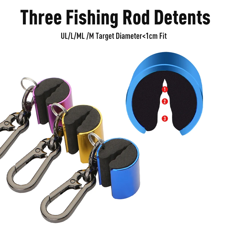 LEYDUN-Clips para cañas de pescar con mosca, soporte portátil para caña de pescar, herramientas auxiliares de alta calidad para cambiar señuelos de intercambio con mosca, cebo - imagen 3