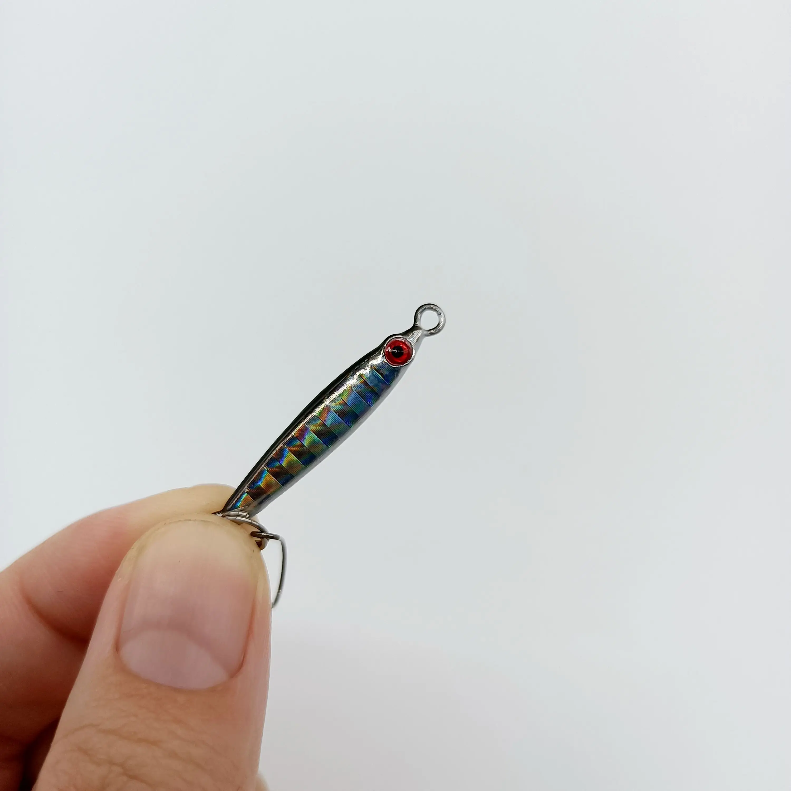 DUODUOYU-Mini señuelo de pesca de cuchara de plantilla de Metal, 3g/5g, pez pequeño con un solo gancho, señuelo de pesca de lubina - imagen 4