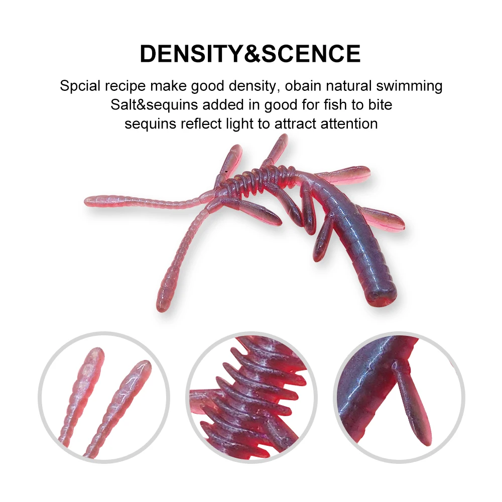 KESFISHING-peine de tijera para gatear, silicona Artificial, gusano de alta calidad, cebo suave, camarones, cangrejo, el mejor señuelo de pesca - imagen 4