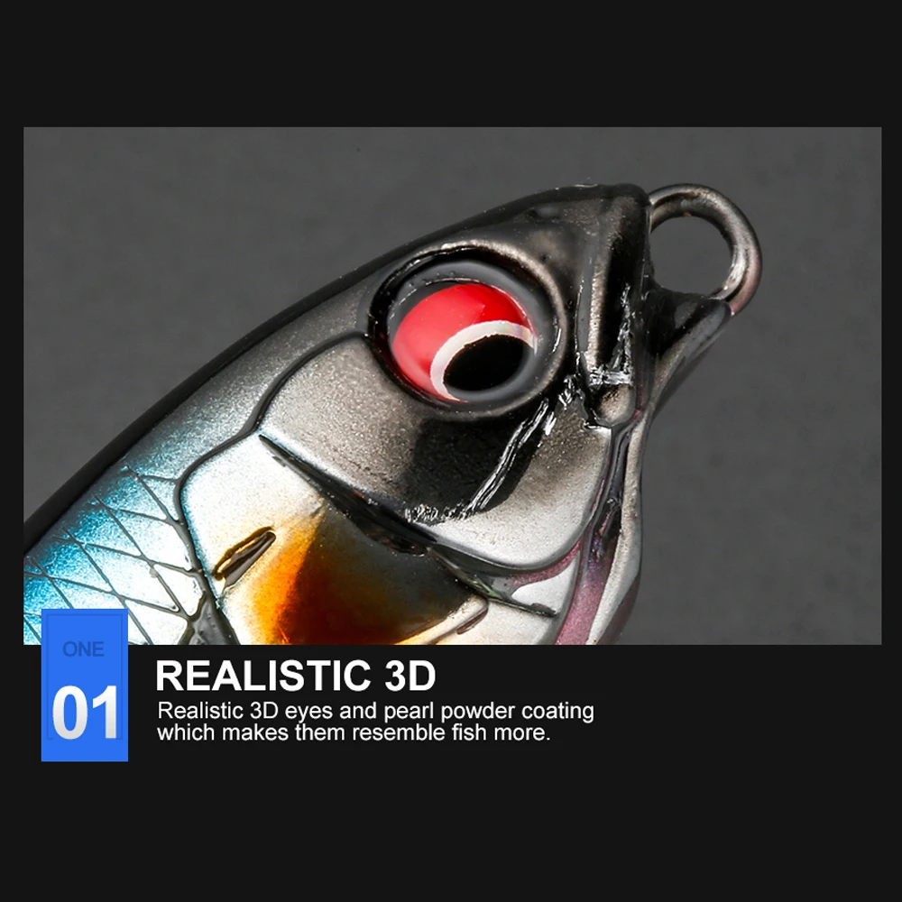 JOHNCOO-señuelo de pesca de hundimiento lento, cebo Artificial de plástico duro, aparejos para trucha y lubina, 59mm, 75mm - imagen 5