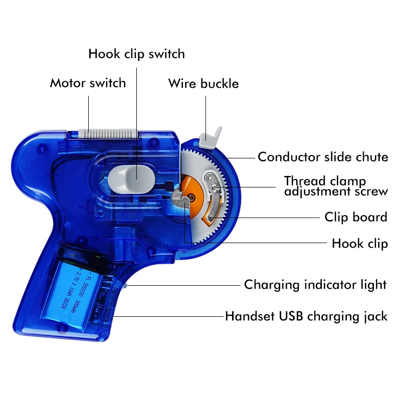 Mosodo-anzuelos de pesca automáticos, dispositivo de atado de línea de pescado eléctrico, portátil, USB, herramientas de pesca, accesorios - imagen 3