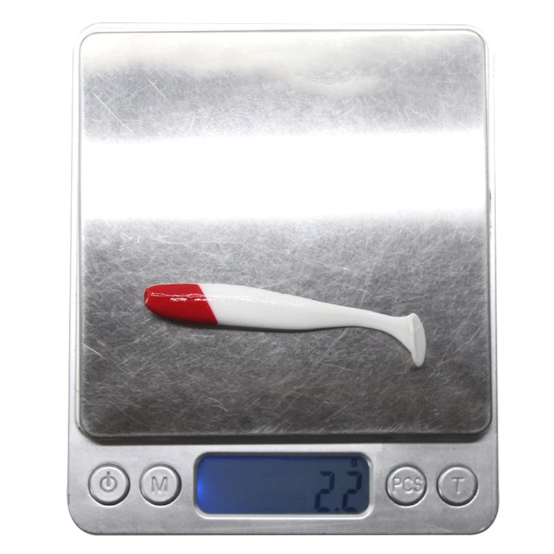 Señuelo suave de silicona para pesca, cebo de gusano Artificial isca, Wobblers, lubina, carpa, cola en T, 5,5/7/9cm, 10 unidades - imagen 4