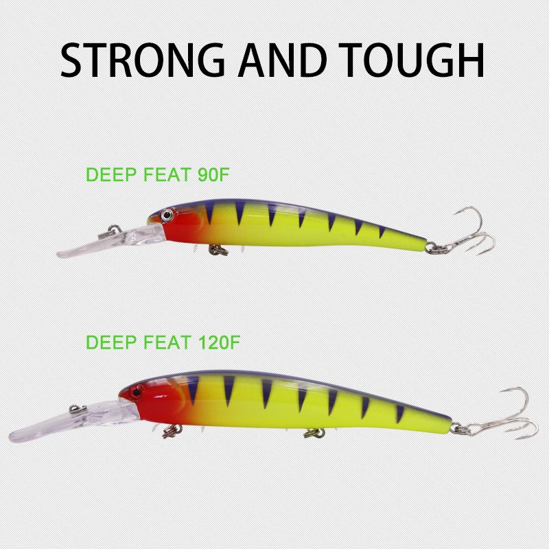 Wondershot A10 90/120MM 8,9/20,1G Vobler señuelo de pesca Minnow peces cebos artificiales buceo profundo 8m crankbaits pesca Wobbler - imagen 2