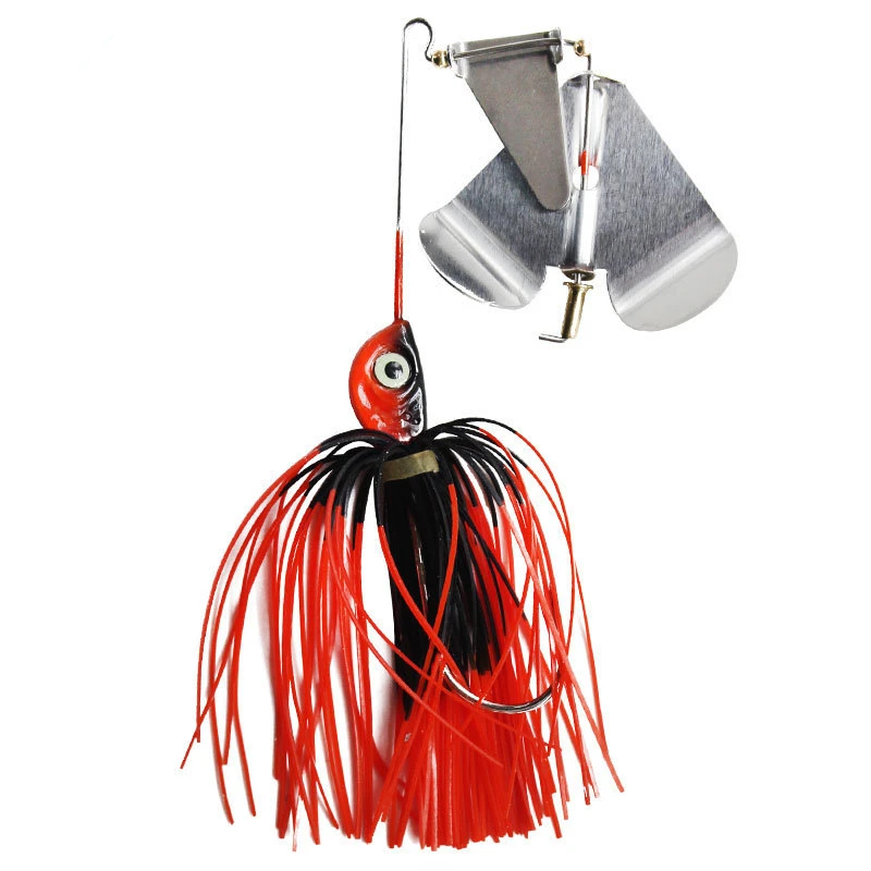 Señuelo de pesca Wobbler de 5 piezas, cebo giratorio, cuchara para Lucio, aparejos, todos los cebos artificiales, lentejuelas de Metal - imagen 4