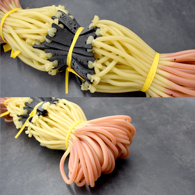 Banda de goma elástica redonda para tirachinas, accesorio fuerte para pelota de barro, catapulta deportiva al aire libre, tiro y caza, 3 o 6 unidades - imagen 4