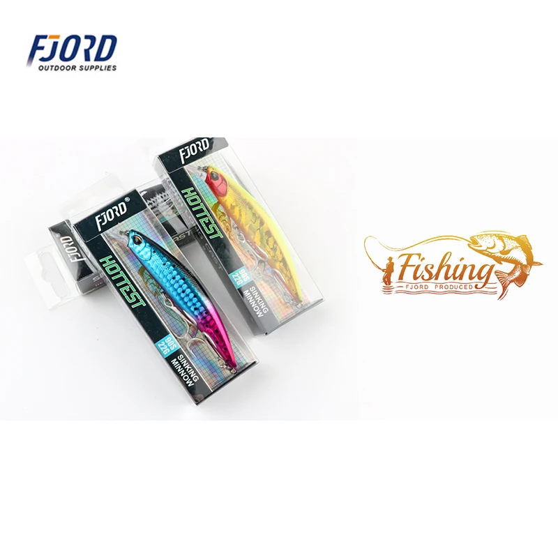 FJORD-señuelo de pesca Jerkbait de 95mm y 22g, cebo Artificial para pescar en el mar, accesorio para curricán japonés, artículos de pesca