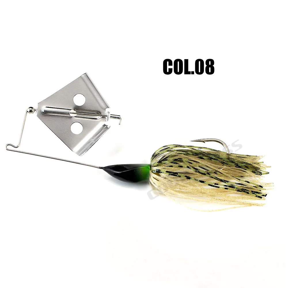 Countbass Buzzbaits con anzuelo VMC, cebo Buzz, falda de silicona, hoja giratoria, Señuelos de pesca, cebo para lubina, 1/2oz - imagen 5