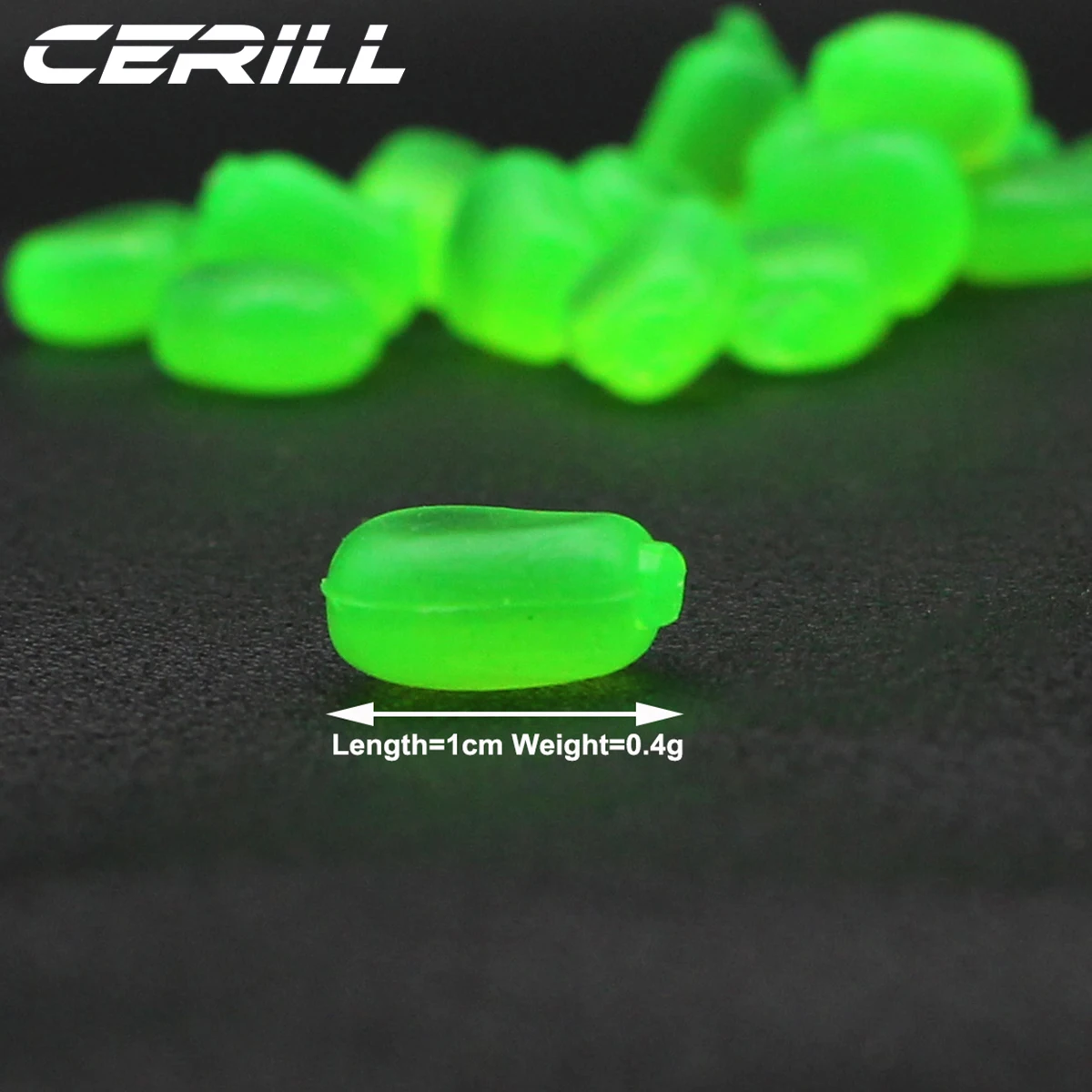 Cerill 100 uds/kit cebo que se hunde Pop señuelo de pesca suave silicona Artificial Swimbait carpa lubina crema olor maíz hierba cebo de goma - imagen 4