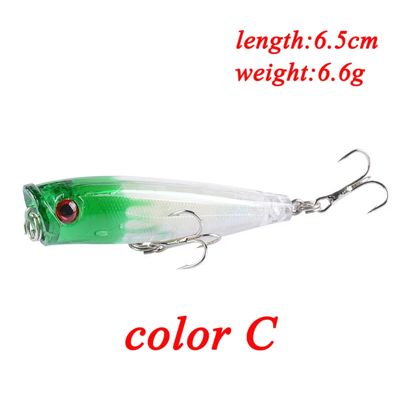 POETRYYI-Cebo duro Minnow realista, Wobbler, 6,5 cm/6,6g, manivela Artificial, señuelo de pez nadador, aparejos de pesca de lubina, ruido de hundimiento, 1 unidad - imagen 4
