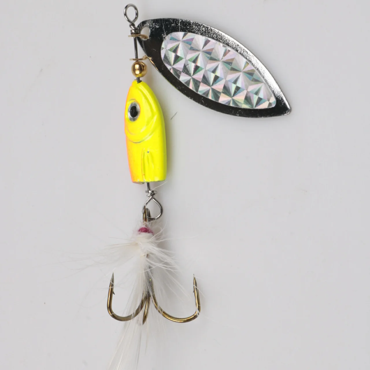 Señuelo de pesca duro giratorio de Metal, anzuelos triples de 6,6g, 11,6g, 13g, Wobblers artificiales, aparejos de pesca de lubina, 1 ud. - imagen 4